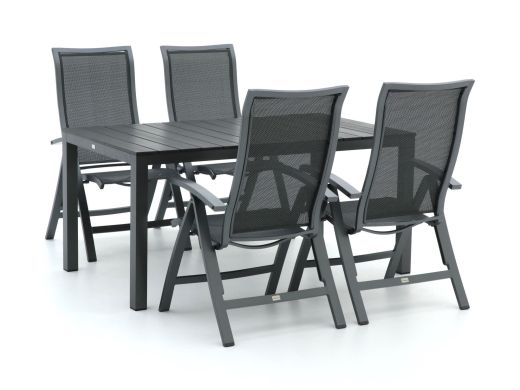 Bellagio Lugo/Fidenza 160 cm Gartenmöbel-Set 5-teilig verstellbar
