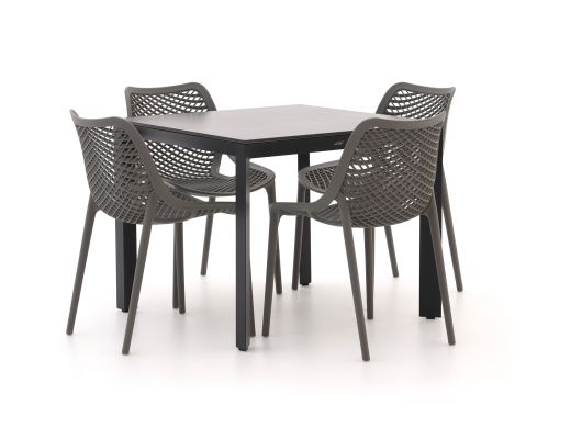 Forza Ripi/Sestino 90 cm Gartenmöbel-Set 5-Teilig Stapelbar