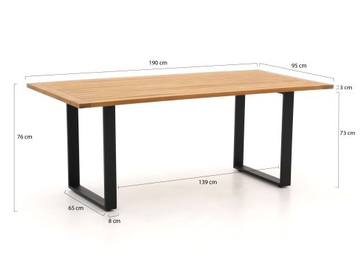 Apple Bee Condor 190 cm Gartenmöbel-Set 5-teilig