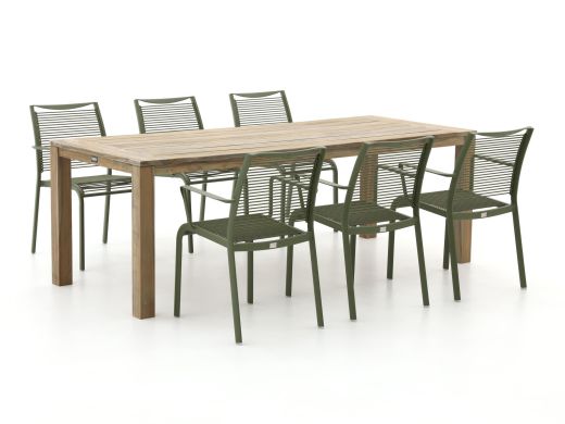 Apple Bee Hawaii/ROUGH-S 220 cm Gartenmöbel-Set 7-teilig stapelbar