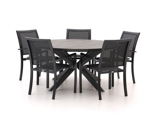 Bellagio Anzio/Fidenza ø 149 cm Gartenmöbel-Set 6-teilig stapelbar