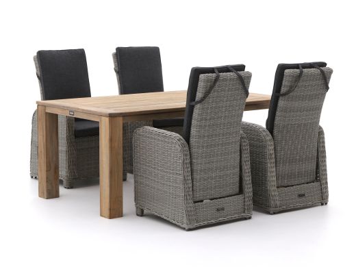 Intenso Umbria/ROUGH-X 180 cm Gartenmöbel-Set 5-teilig verstellbar