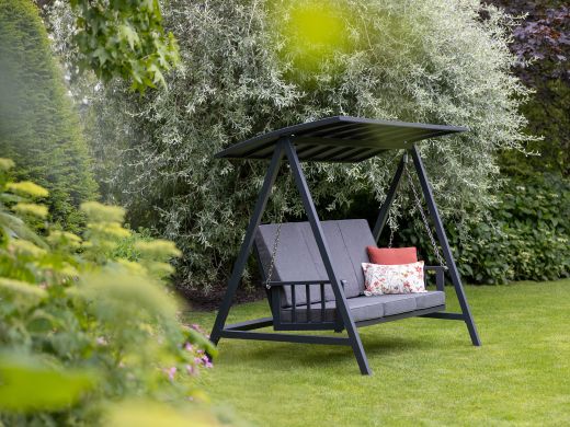Manifesto Montalo Hollywoodschaukel 213 cm - Charcoal (inkl. Kissen)