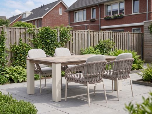 Bellagio Cupello/ROUGH-X 180 cm Gartenmöbel-Set 5-teilig