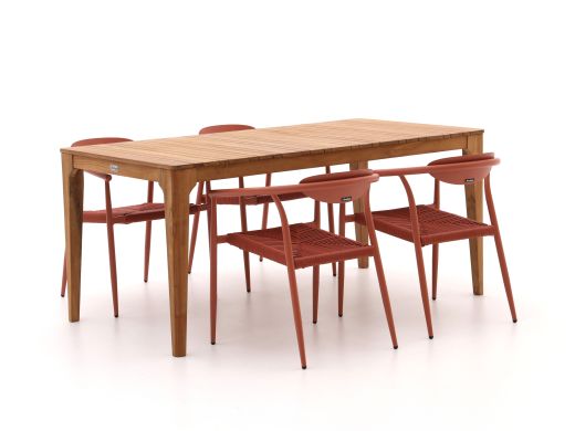 Manifesto Cavone/Bruca 170 cm Gartenmöbel-Set 5-teilig stapelbar