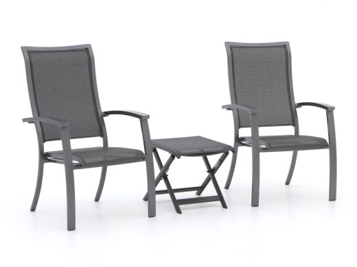 Bellagio Lugo/Bova Balkonmöbel-Set 3-teilig stapelbar