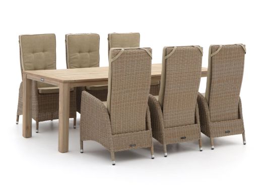Intenso Fabrizi/ROUGH-S 220 cm Gartenmöbel-Set 7-teilig verstellbar