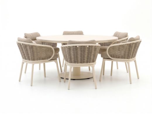 Apple Bee Pine Key/Melville ø 160 cm Gartenmöbel-Set 7-teilig