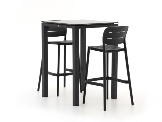 Forza Pazzia/Trecenta 75 cm Gartenbar-Set 3-teilig stapelbar