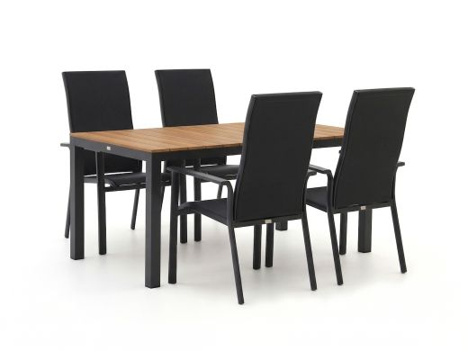 Bellagio Avio/Fidenza 160 cm Gartenmöbel-Set 5-teilig stapelbar