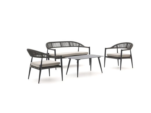 Manifesto Belpasso Sessel-Sofa Lounge-Set 4-teilig