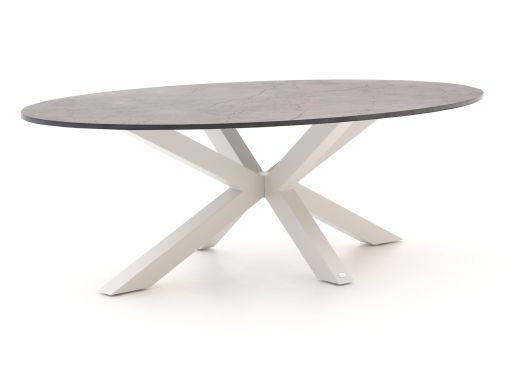 Bellagio Induno Ellips Gartentisch 280x130 cm