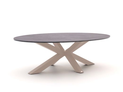 Bellagio Induno Ellips Low Dining Gartentisch 240x120 cm