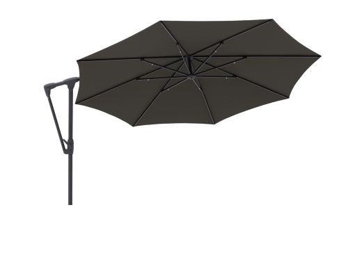 Glatz Sunwing Casa Ampelschirm ø 330 cm - Anthrazit -Aluminium - (155) (inkl. Terra Easyfoot) (inkl. Schutzhülle)