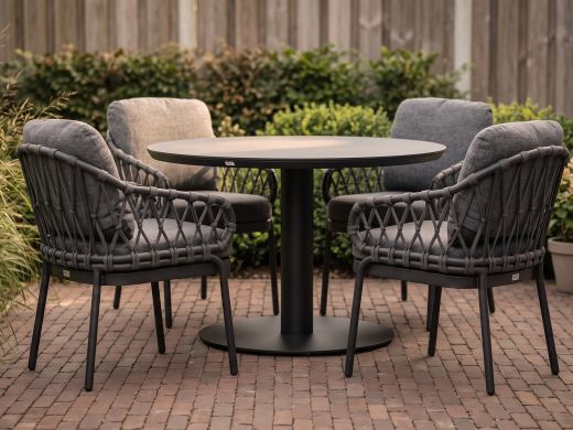 Tierra Outdoor Natal/La Fonte ø 120 cm Gartenmöbel-Set 5-teilig