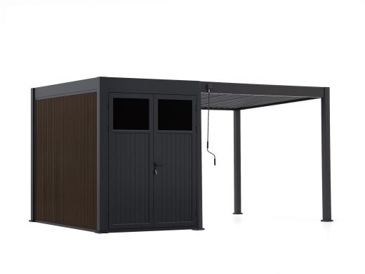 Cedrino Pergola 300x300x255 cm inkl. Stauraum 300x200 cm