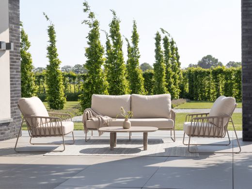 Tierra Outdoor Rivera/Moretti Sessel-Sofa Lounge-Set 4-teilig