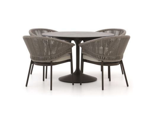 SUNS Santorini/Nova ø 120 cm Gartenmöbel-Set 5-teilig