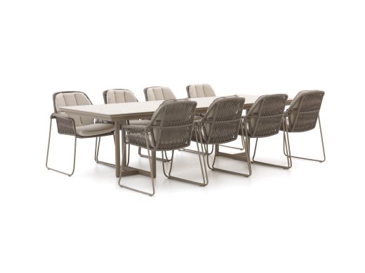 Tierra Outdoor Rivera/Naro 280 cm Gartenmöbel-Set 9-teilig