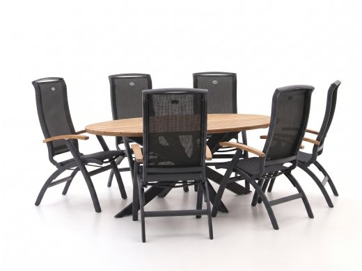 Hartman Da Vinci/Stephanie 240cm dining tuinset 7-delig verstelbaar