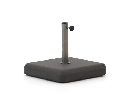 Sonnenschirmständer 35 kg Beton - Quadratisch/Anthrazit für Rohrdurchmesser ø 25-44 mm