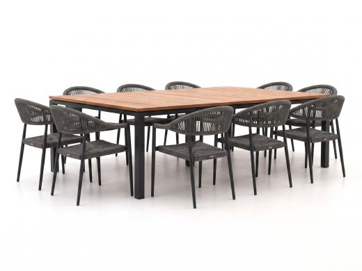 Manifesto Belpasso/Linosa 240x160 cm Gartenmöbel-Set 11-teilig stapelbar