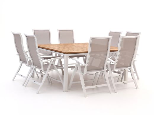 Bellagio Lugo/Linosa 160cm Gartenmöbel- Set  9-teilig verstellbar