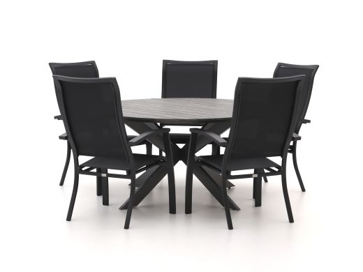 Bellagio Lugo/Fidenza ø 149 cm Gartenmöbel-Set 6-teilig stapelbar