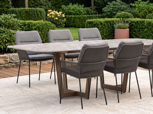 SUNS Punta/Palermo 240 cm Gartenmöbel-Set 7-teilig