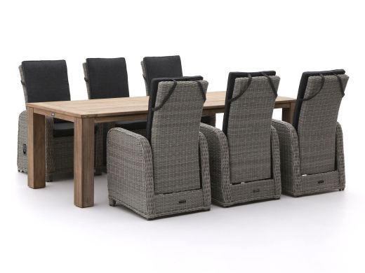 Intenso Umbria/ROUGH-X 240 cm Gartenmöbel-Set 7-teilig verstellbar