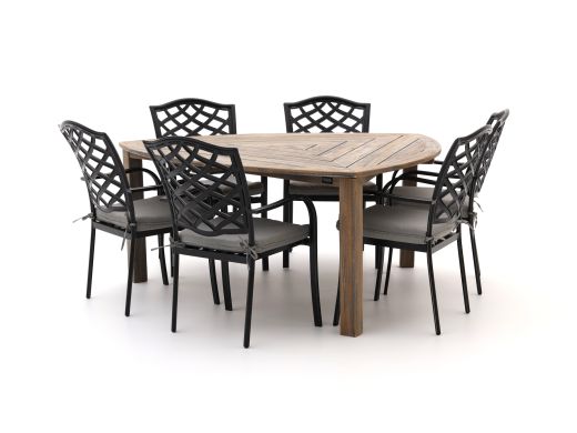 Hartman Berkeley/Triangular 170 cm Gartenmöbel-Set 7-teilig