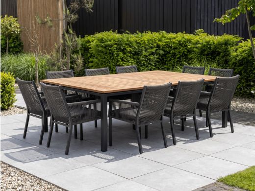 Manifesto Rivola/Linosa 240x160 cm Gartenmöbel-Set 11-teilig
