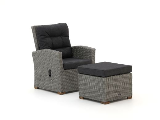 Intenso Mazzano Gartensessel verstellbar mit Hocker
