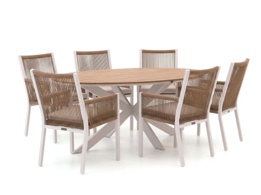 Manifesto Rivola/Fidenza 220 cm Gartenmöbel-Set 7-teilig