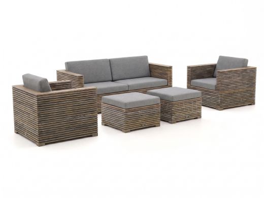 ROUGH-C Sessel-Sofa Lounge-Set 5-teilig
