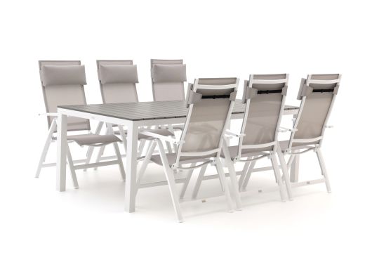 Bellagio Avenza/Fidenza 220 cm Gartenmöbel-Set 7-teilig verstellbar