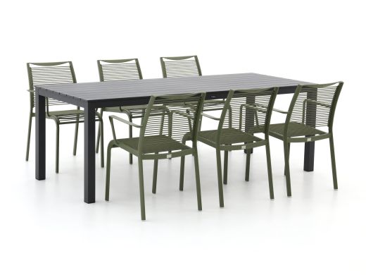 Apple Bee Hawaii/Menzano 220 cm Gartenmöbel-Set 7-teilig stapelbar