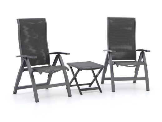 Bellagio Fermo/Bova Balkonmöbel-Set 3-teilig verstellbar