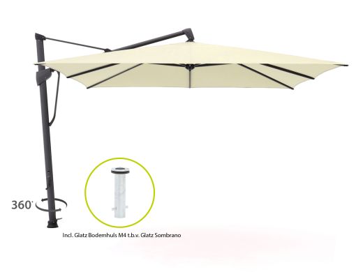 Glatz Sombrano S+ Easy Ampelschirm 350x350 cm