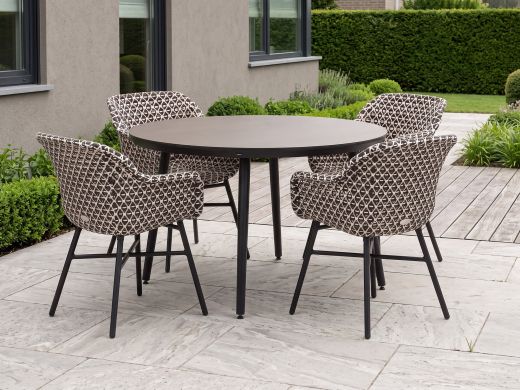 Hartman Delphine/Sophie Studio ø 128 cm Gartenmöbel-Set 5-teilig
