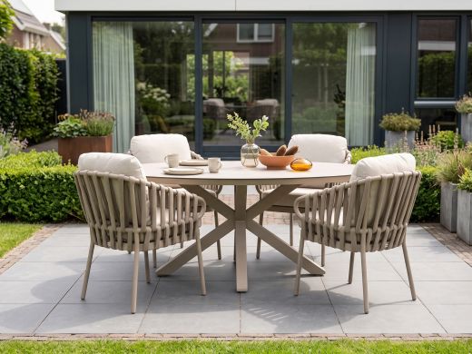 Tierra Outdoor Nuri/Oblong 200 cm Gartenmöbel-Set 5-teilig