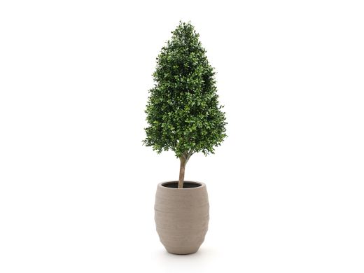 Designplants/Luca Lifestyle Buchsbaum Tower Kunstpflanze (h:110 cm) mit Bordo Tall Balloon Blumentopf