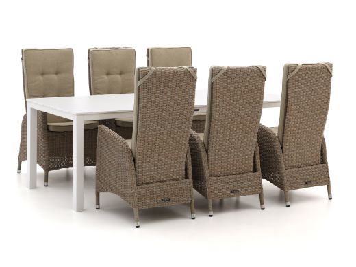 Intenso Fabrizi/Menzano 220 cm Gartenmöbel-Set 7-teilig verstellbar