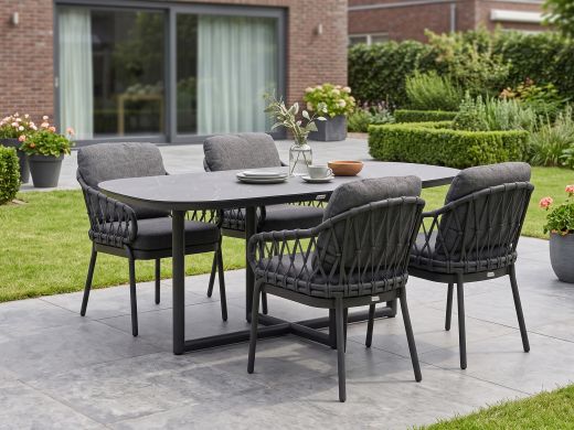Tierra Outdoor Natal/Rivera 180 cm Gartenmöbel-Set 5-teilig