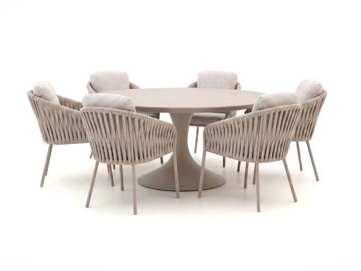 SUNS Nappa/Nova ø 170 cm Gartenmöbel-Set 7-teilig