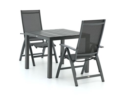 Bellagio Avenza/Fidenza 90 cm Gartenmöbel-Set 3-teilig verstellbar