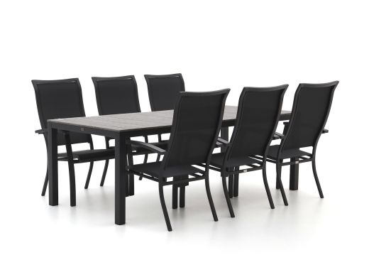 Bellagio Lugo/Fidenza 220 cm Gartenmöbel-Set 7-teilig stapelbar