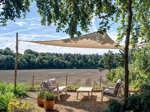 Shadow Comfort Sonnensegel Dreieck 300x300x300 cm - Sahara Sand