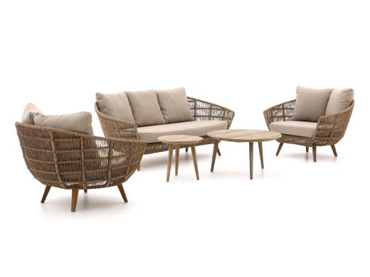 Intenso Stila/ROUGH-K Sessel-Sofa lounge-Set--5-teilig