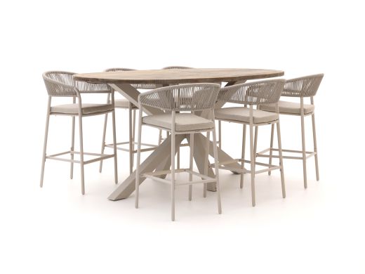 Bellagio Nova Siri/ROUGH-Y Ellips 240 cm Gartenbar-Set 7-teilig